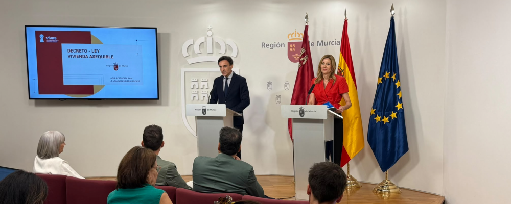 El Gobierno regional aprueba el Decreto Ley de Vivienda Asequible que sitúa a la Región de Murcia a la vanguardia en políticas de hogar