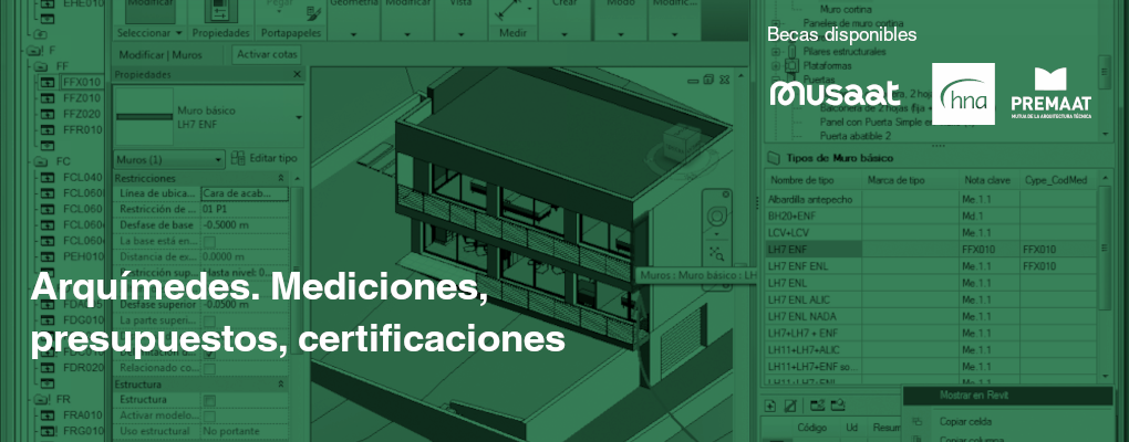 Curso. Arquímedes. Mediciones, presupuestos, certificaciones