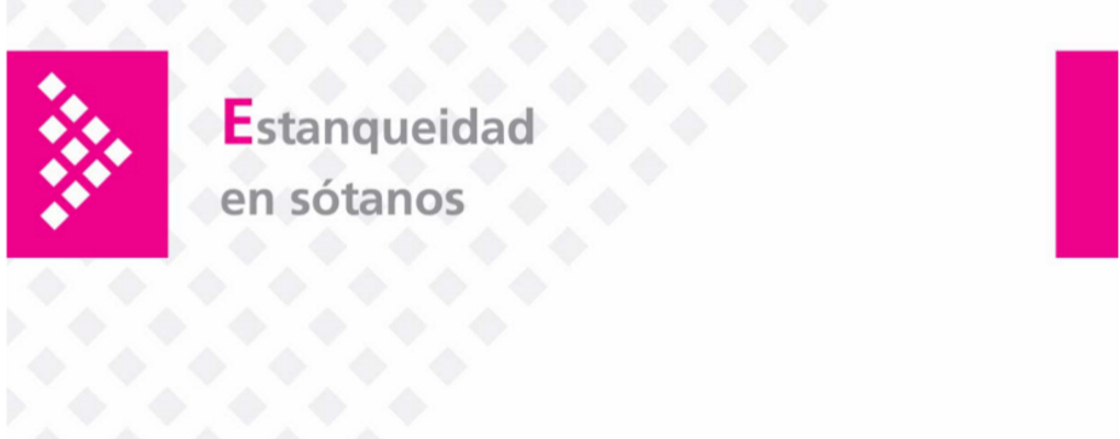 Manual prevención de fallos. Estanqueidad en sótanos